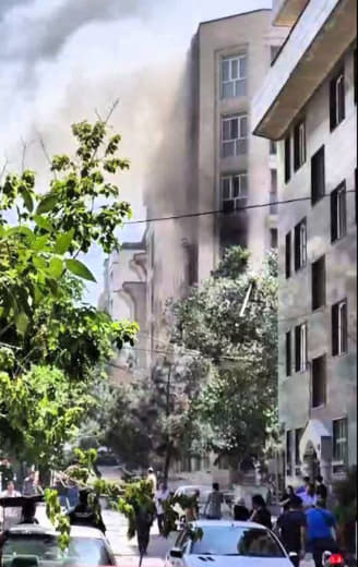 BREAKING: An Israeli drone strike targets a residential apartment in the heart of Iran’s capital, Tehran.