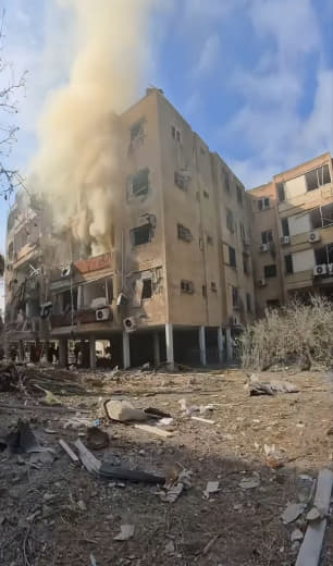 ⚡️ New images document the destruction in settlers' homes and buildings in central occupied Palestine as a result of Ira