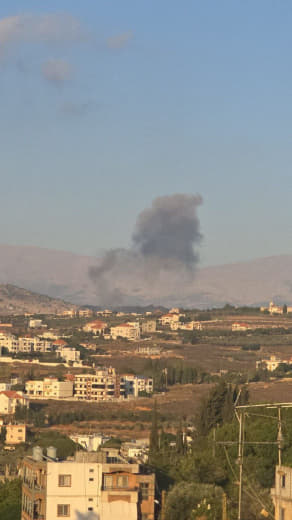 ⚡️ Images | Occupation aircraft launches a series of extensive airstrikes on various mountainous areas in southern Leban