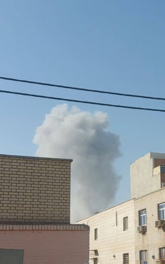 The Israeli attacks on Ahvaz, southwest of Iran.