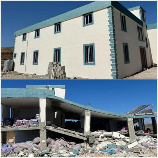 ⚡️ The occupation army blew up and destroyed a building for the second time after its incursion into the town of Mays al