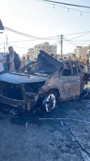 There is no truth to the claims of the assassination of any Hamas leader in the targeting of a vehicle in Al-Ayrouniyya 