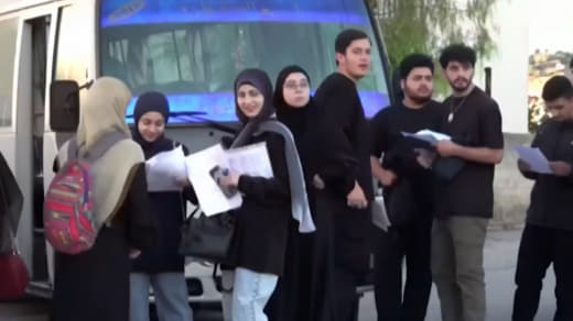 ⚡️ An examination scene in southern Lebanon overflowing with determination despite displacement and difficulties Officia