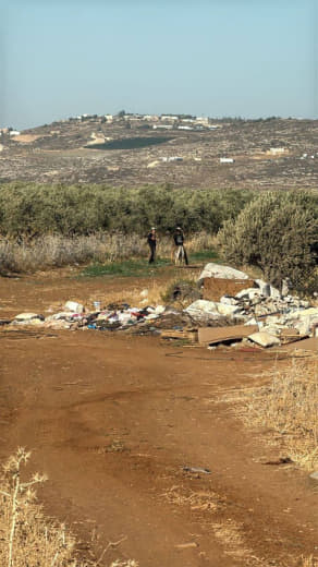 Israeli settlers attack the outskirts of Turmus Ayya, northern Ramallah in the occupied West Bank.