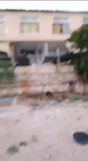 Destruction in a room close to Naqoura port in southern Lebanon after an Israeli occupation airstrike last night.