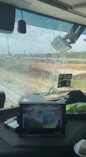 ⚡️ From the site where an Iranian missile fell in the Ashdod area in northern occupied Palestine.