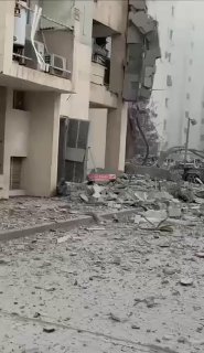 From the site where the Iranian missile struck in occupied Beersheba.