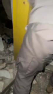 Video | Aftermath of the Israeli airstrike that targeted one of the rooms in the vicinity of Naqoura port in southern Le
