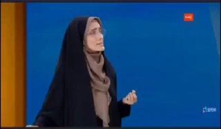 Moment of broadcast interruption of Iranian "Khabar" channel following the occupation's air assault on it moments ago